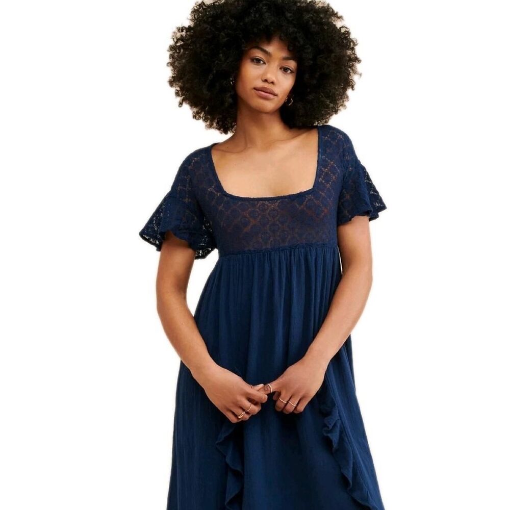Free People Free-est "Bring the Romance" Medium Tie Back Dress